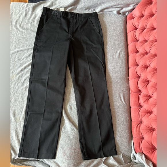 Carhartt Black Dress Pants Elegant Straight Leg - Picture 2 of 5